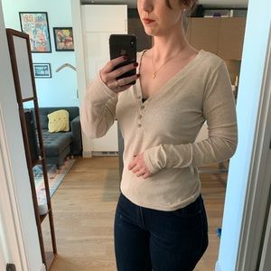Madewell Henley Oatmeal Color